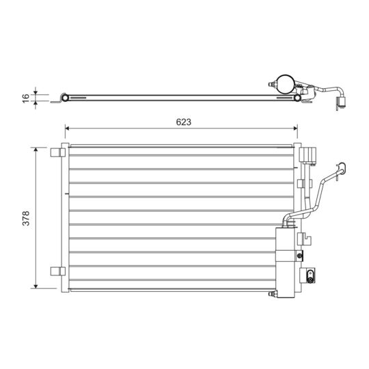 822733 - Condenser, air conditioning 