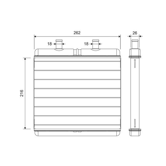 811631 - Heat Exchanger, interior heating 