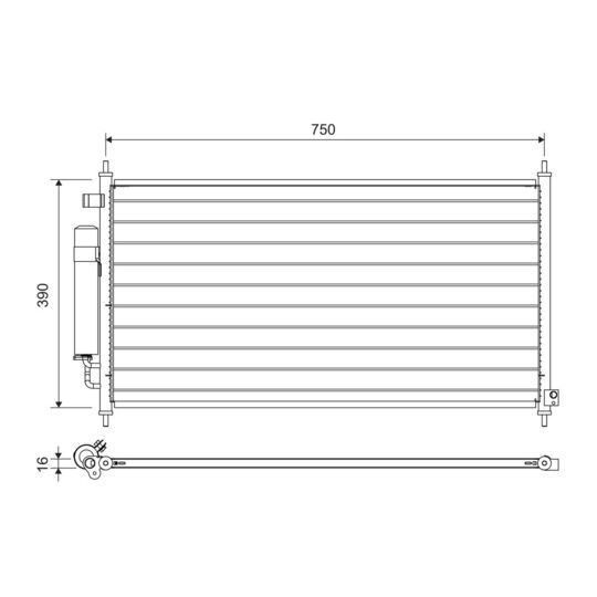 822704 - Condenser, air conditioning 