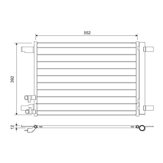 822707 - Kondensor, klimatanläggning 