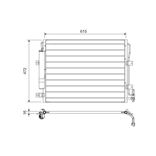 822695 - Condenser, air conditioning 