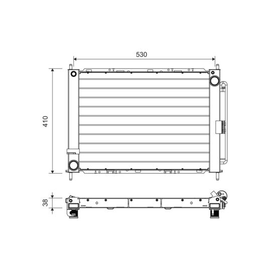 822709 - Lauhdutin, ilmastointilaite 