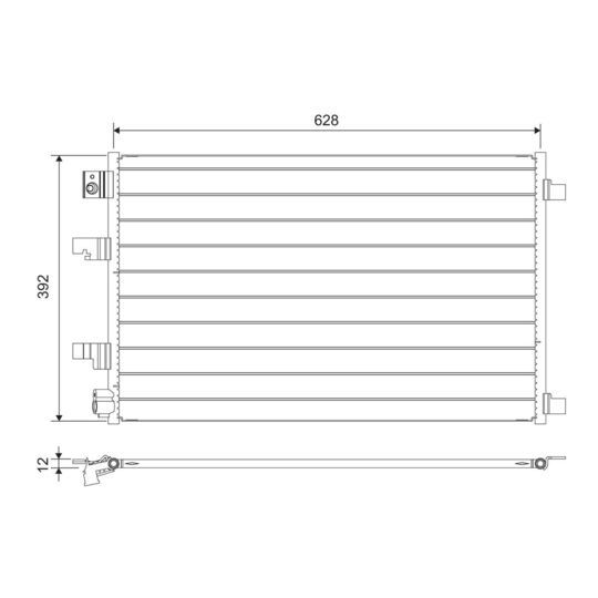 822744 - Condenser, air conditioning 