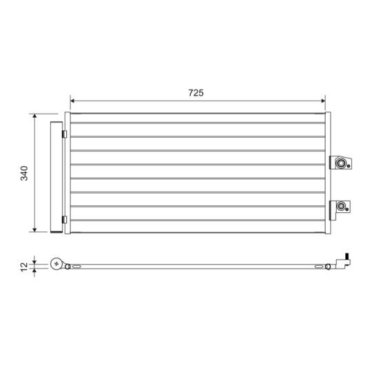 822749 - Kondensor, klimatanläggning 