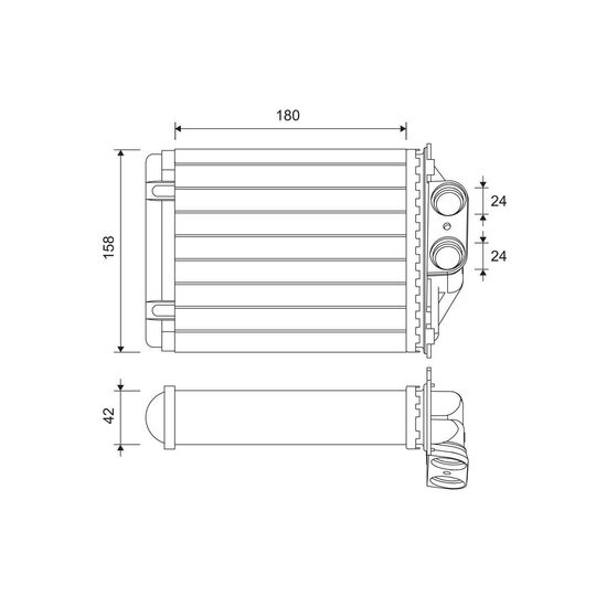 811607 - Heat Exchanger, interior heating 