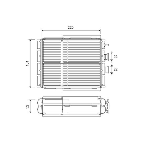 811656 - Heat Exchanger, interior heating 