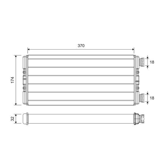 811635 - Heat Exchanger, interior heating 