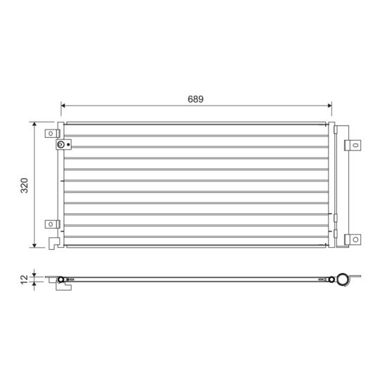 822732 - Condenser, air conditioning 