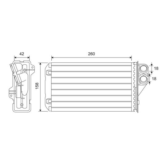 811634 - Heat Exchanger, interior heating 