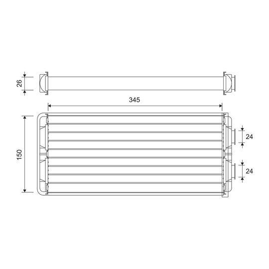 811625 - Heat Exchanger, interior heating 