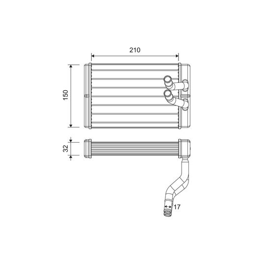 811637 - Heat Exchanger, interior heating 