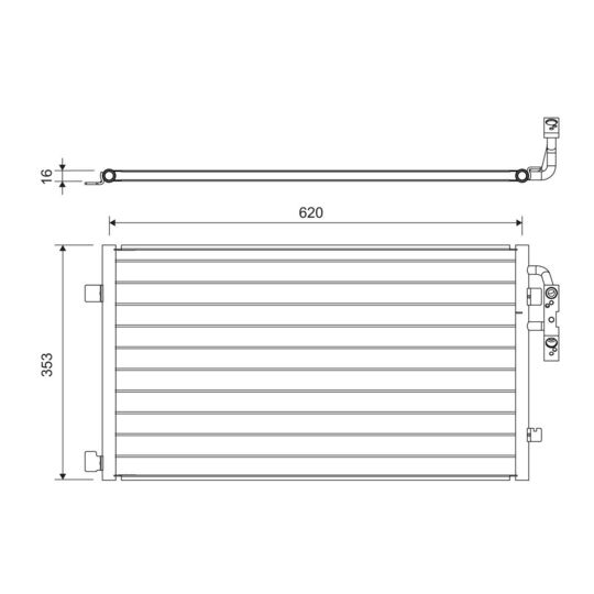 822719 - Condenser, air conditioning 