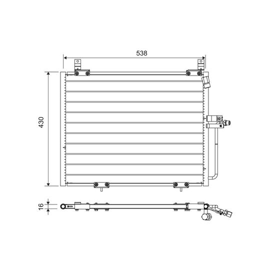 822740 - Condenser, air conditioning 