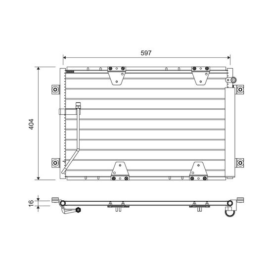 822711 - Condenser, air conditioning 