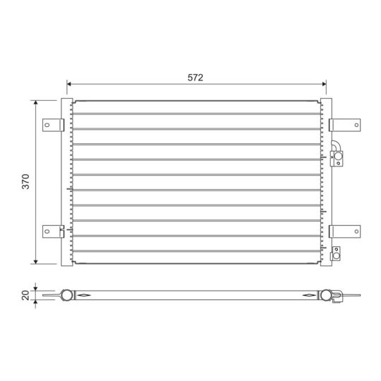 822736 - Condenser, air conditioning 