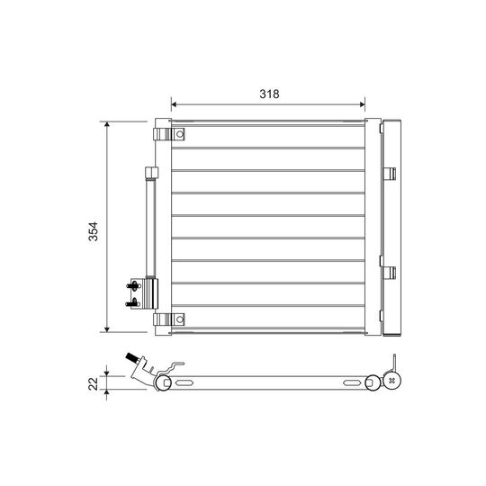 822758 - Condenser, air conditioning 