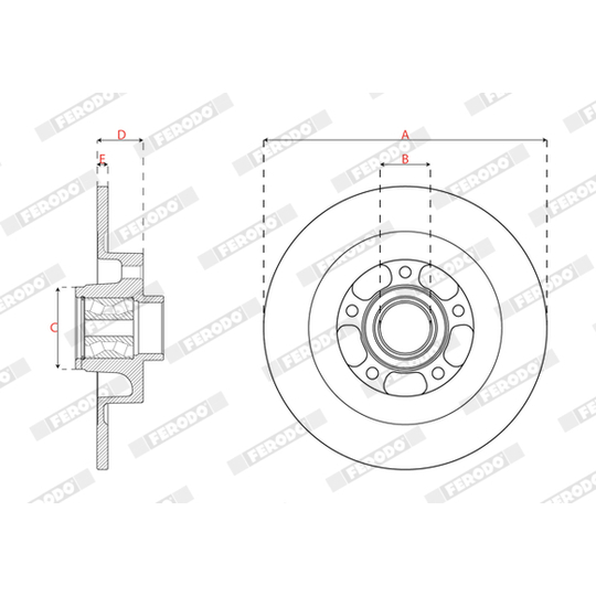 DDF2857C-1 - Brake Disc 