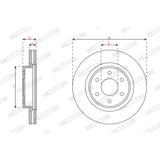 DDF3061C - Bromsskiva 