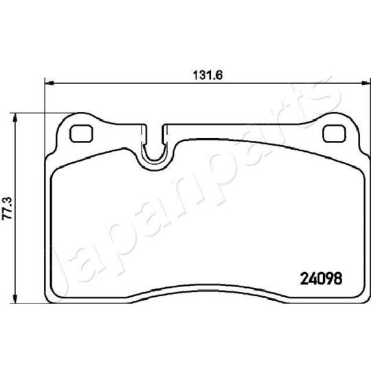 PA-0933AF - Brake Pad Set, disc brake 