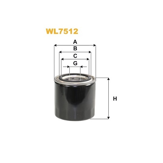 WL7512 - Oil filter 