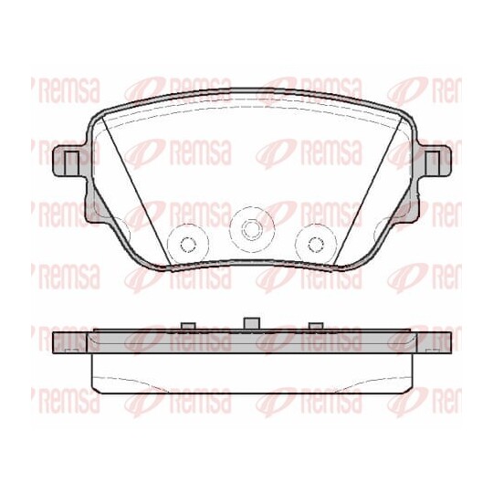 1838.00 - Brake Pad Set, disc brake 