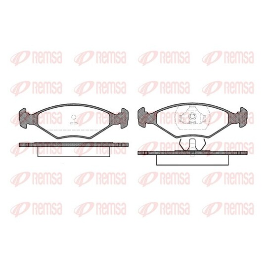 0301.00 - Brake Pad Set, disc brake 