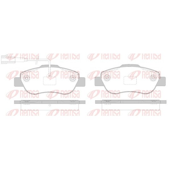 1100.02 - Brake Pad Set, disc brake 