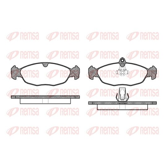 0393.30 - Brake Pad Set, disc brake 