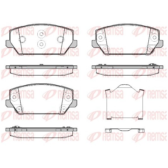 1809.02 - Brake Pad Set, disc brake 