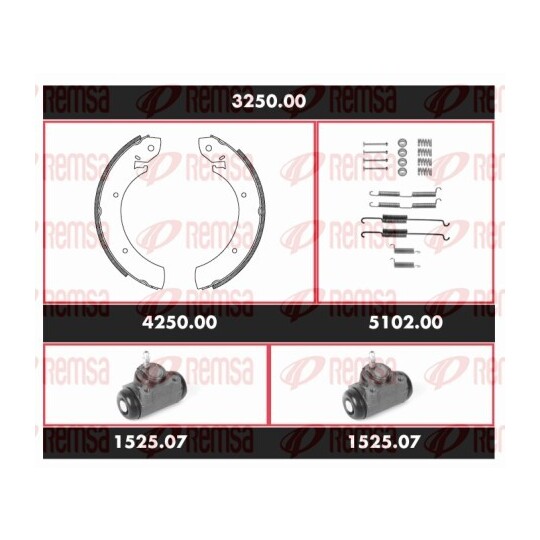 3250.00 - Pidurikomplekt,trummelpidur 