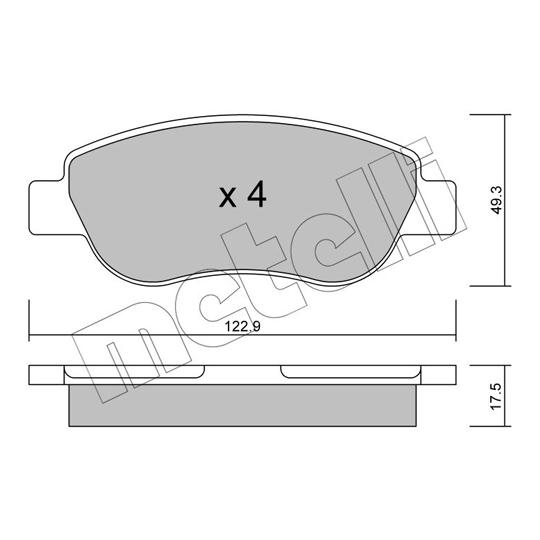 22-0781-0 - Brake Pad Set, disc brake 