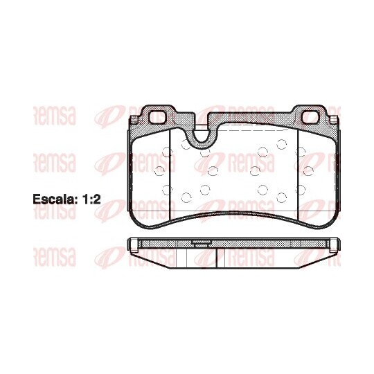 1280.00 - Brake Pad Set, disc brake 