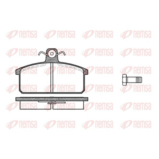 0128.00 - Brake Pad Set, disc brake 