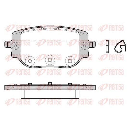 1965.00 - Brake Pad Set, disc brake 