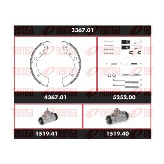 3367.01 - Brake Kit, drum brake 