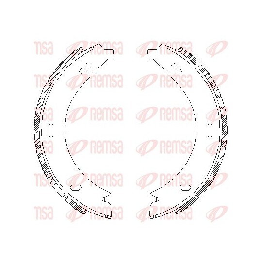 4713.00 - Brake Shoe, parking brake 