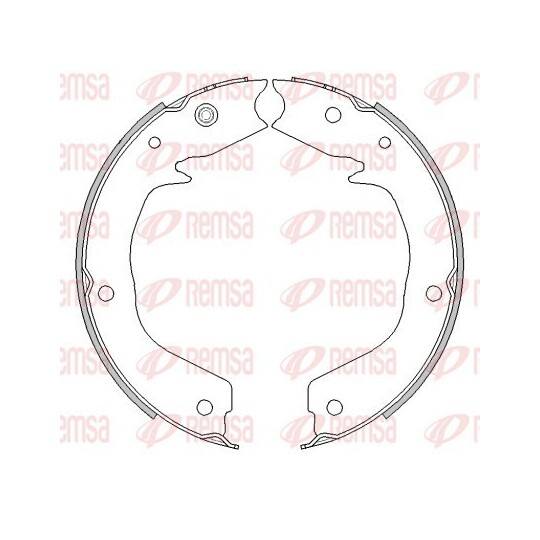 4541.00 - Brake Shoe, parking brake 