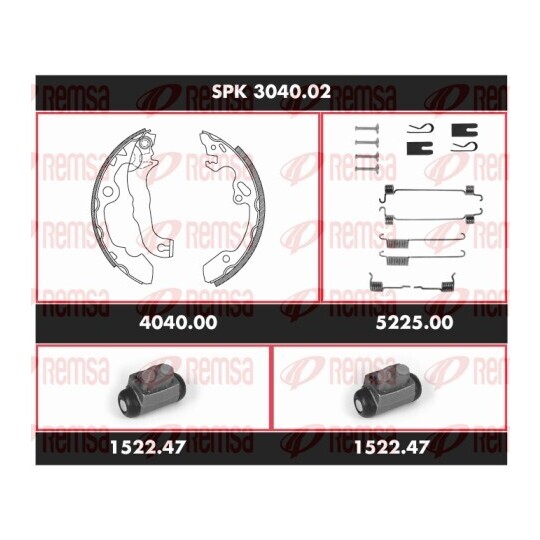 SPK 3040.02 - Brake Kit, drum brake 