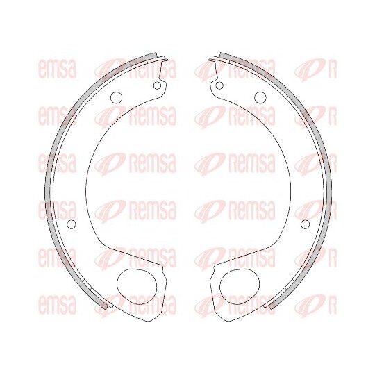 4468.00 - Brake Shoe, parking brake 