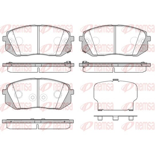 1302.52 - Brake Pad Set, disc brake 