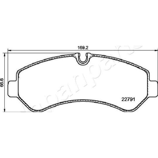 PP-0536AF - Brake Pad Set, disc brake 