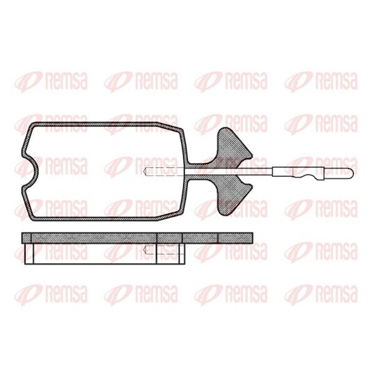 0034.04 - Brake Pad Set, disc brake 