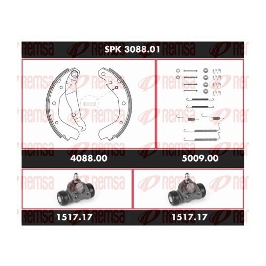 SPK 3088.01 - Brake Kit, drum brake 