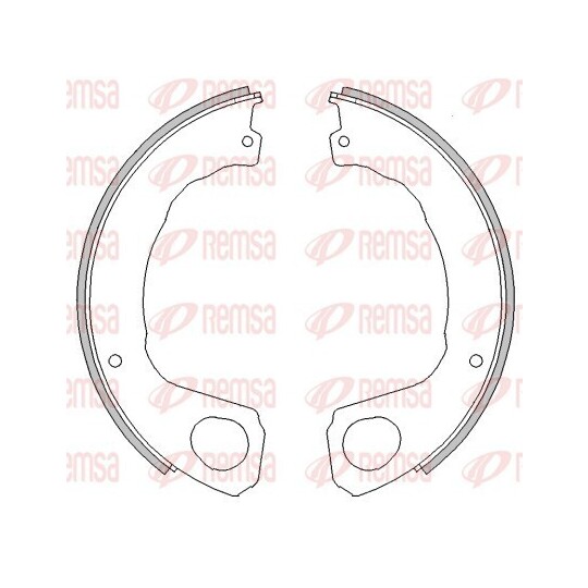 4453.00 - Brake Shoe, parking brake 