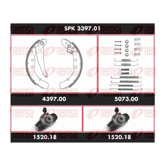 SPK 3397.01 - Brake Kit, drum brake 