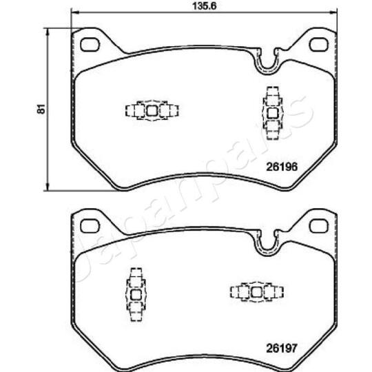 PA-0963AF - Brake Pad Set, disc brake 