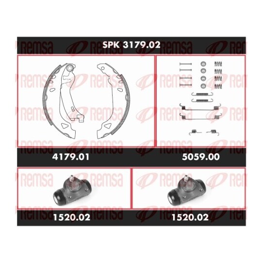 SPK 3179.02 - Brake Kit, drum brake 