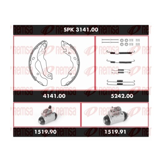 SPK 3141.00 - Bromssats, trumbroms 