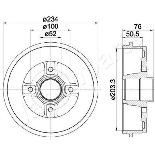 TA-0704 - Brake Drum 