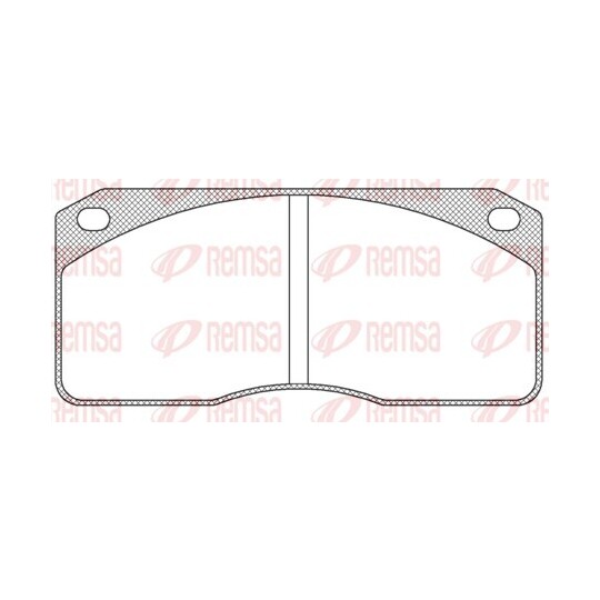 JCA 278.00 - Brake Pad Set, disc brake 